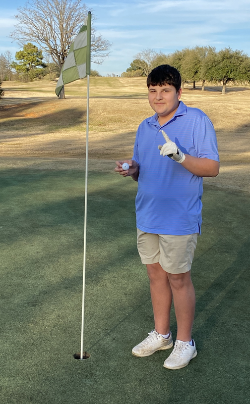 Kylan Liedtke - Sophomore had a Hole in One on #3 at Woodhollow. 1/8/2020