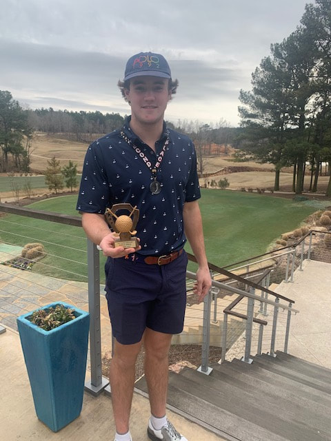 Merrick Taylor, 1st place medalist at Bobcat Invitational @ Tempest Golf Club with a 73